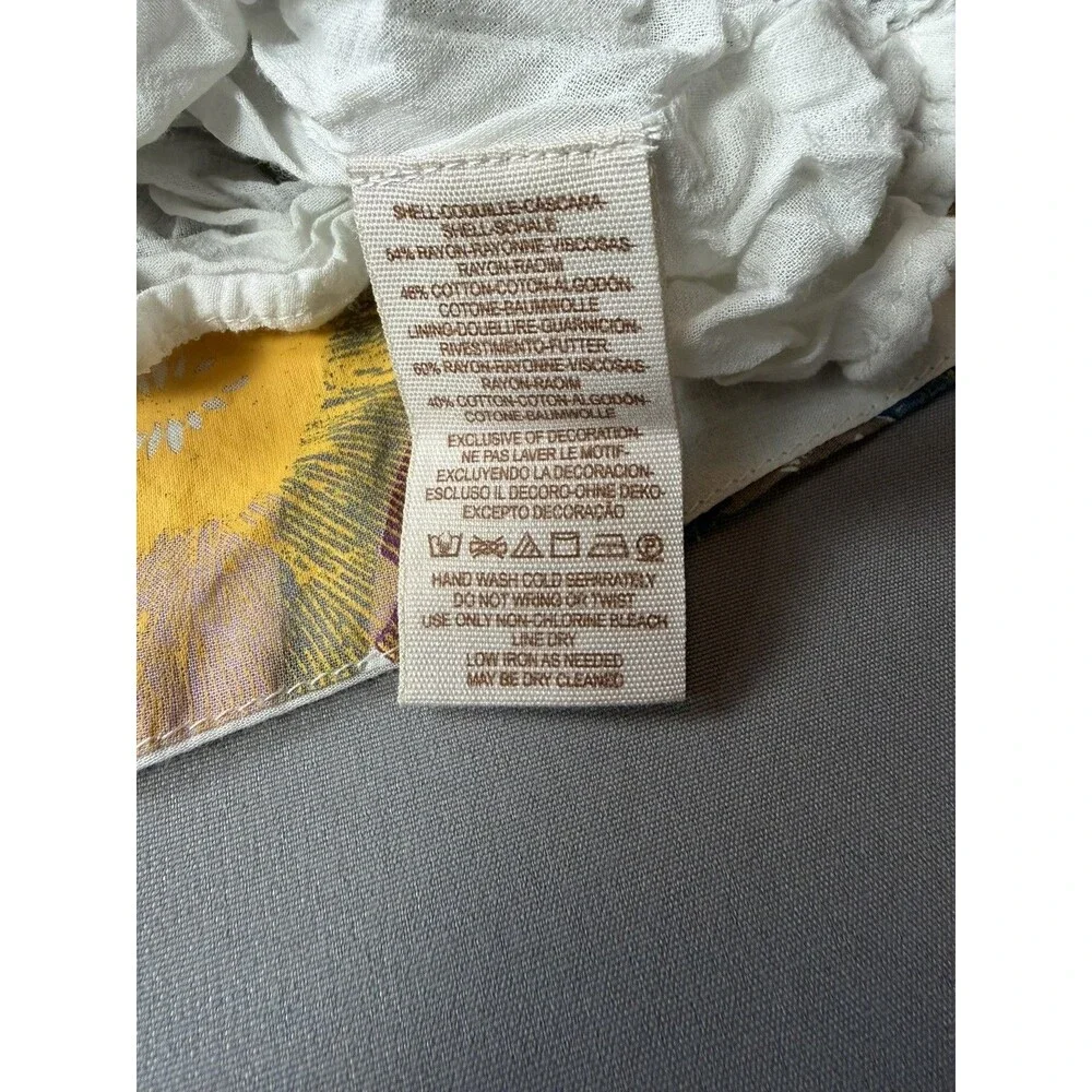 Free People Strawberry Fields Tunic Mini Dress Size xSmall Ivory boho festival - Picture 13 of 16